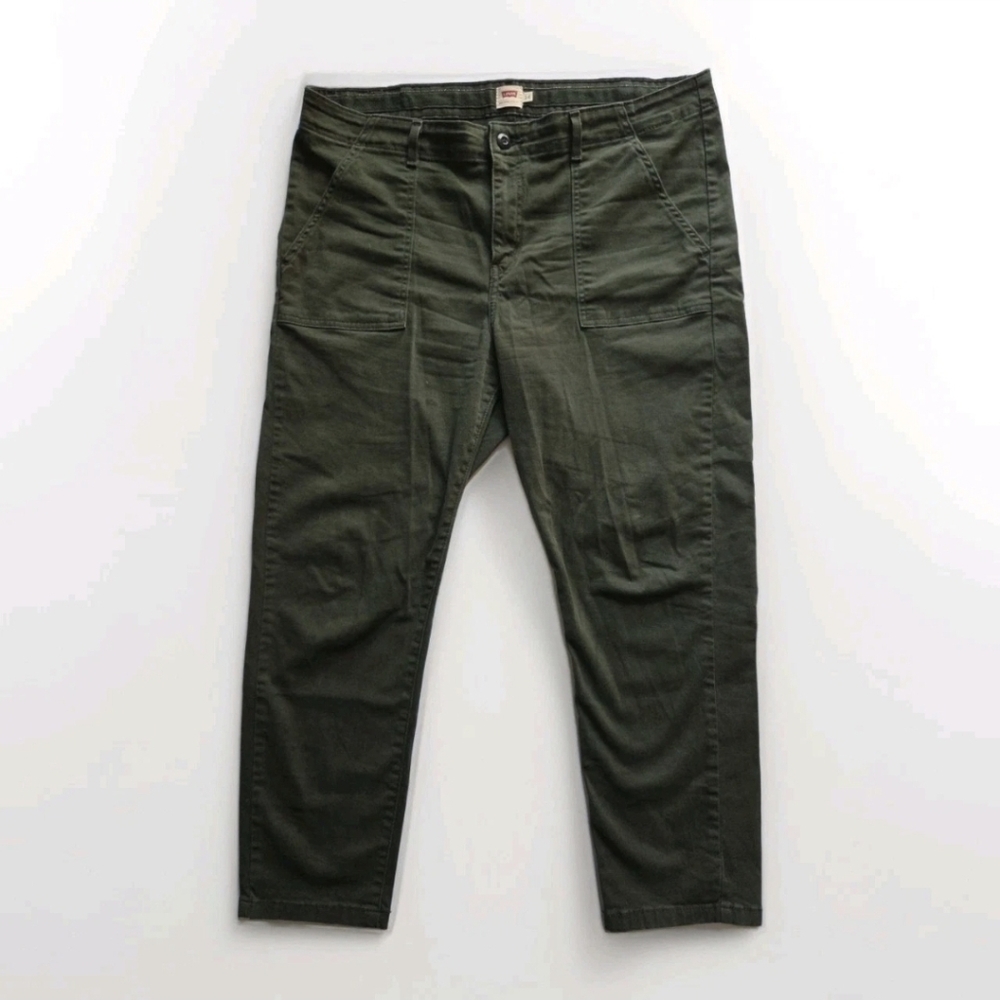Levis Utility Pants Womens 14 High Rise Stretch Workwear Cotton blend